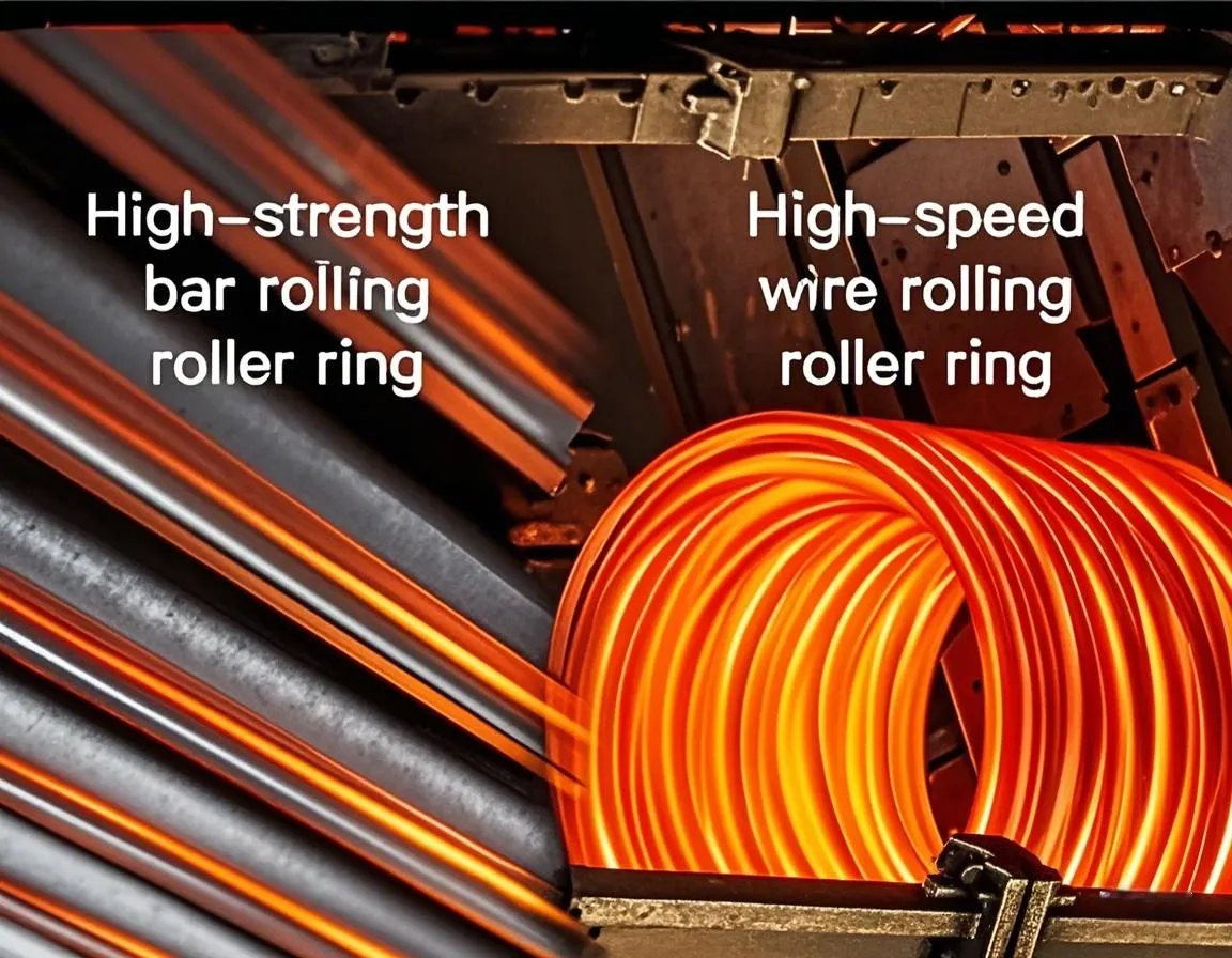 Diferença entre os anéis de rolo de carboneto para rolamento de arame de alta velocidade e rolamento de alta resistência
